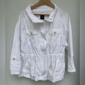 White Gap Utility Jacket - Size Large